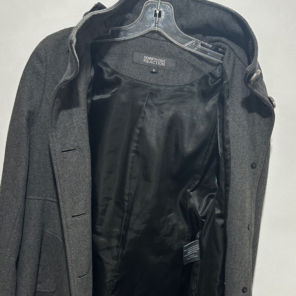 Kenneth Cole Reaction woman’s Dark Gray Trench Coat with Hood